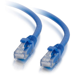 C2G Cat5e Unshielded Network Cable, 5ft Blue Ethernet Patch Cable, Snagless RJ-45 Male/Male, Copper Conductor, High-Speed Data Transfer, TIA/EIA-568 Compliant - 15188 (Lifetime Warranty)