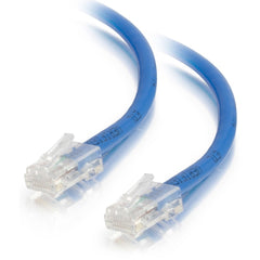 C2G Cat5e Ethernet Network Patch Cable, 7ft Non-Booted Unshielded, Copper Conductor, RJ-45 Male/Male, Fast Data Transfer, TIA/EIA Compliant, Blue - 22685 (Lifetime Warranty)