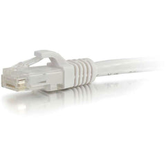 C2G Cat6 Unshielded Network Cable, 25ft White Ethernet Patch Cable, Snagless RJ-45 Male/Male, Copper Conductor, Gigabit Speed, PVC Jacket - 27165 (Lifetime Warranty)