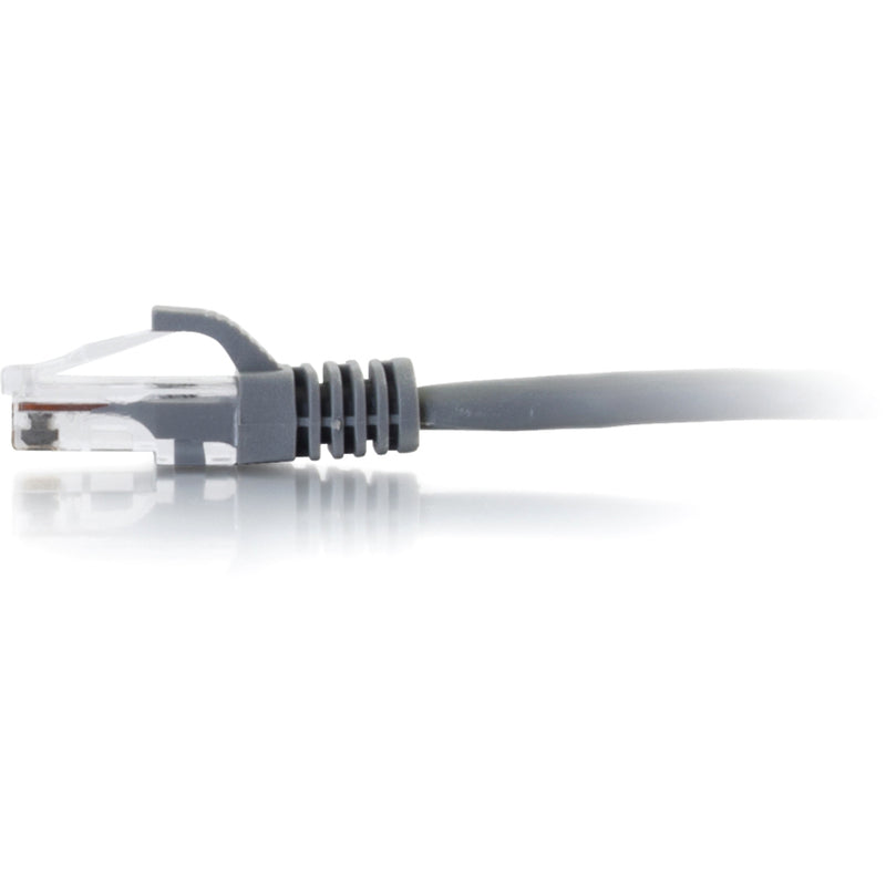 Profile view of Cat6 ethernet cable connector highlighting compact design and snagless features