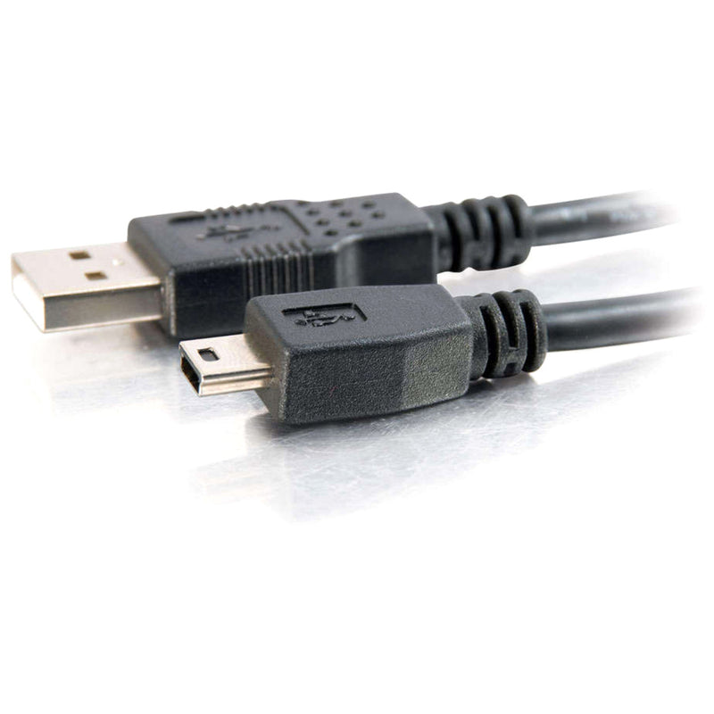 Angled view of USB cable connectors highlighting build quality and strain relief