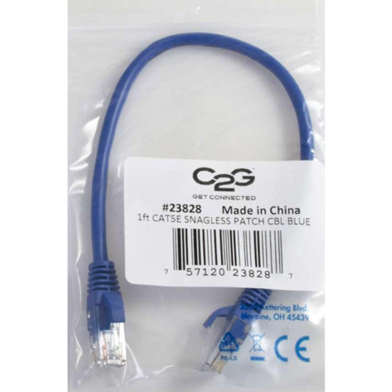 C2G Cat5e cable in retail packaging showing product label and CE certification