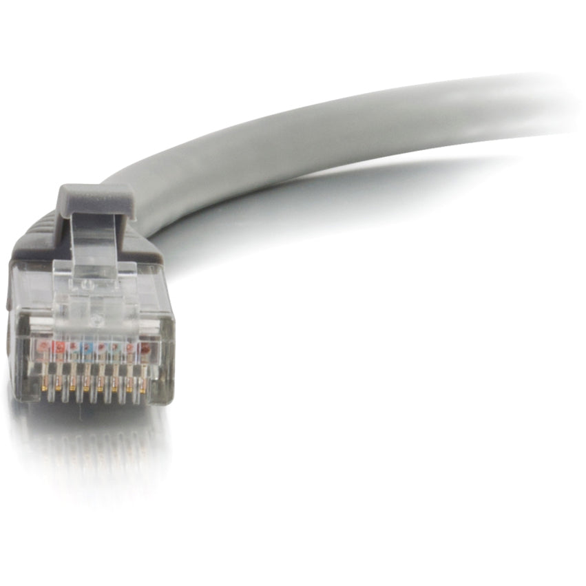 C2G 27134 14ft Cat6 Unshielded Ethernet Cable, Gray, Molded, Snagless