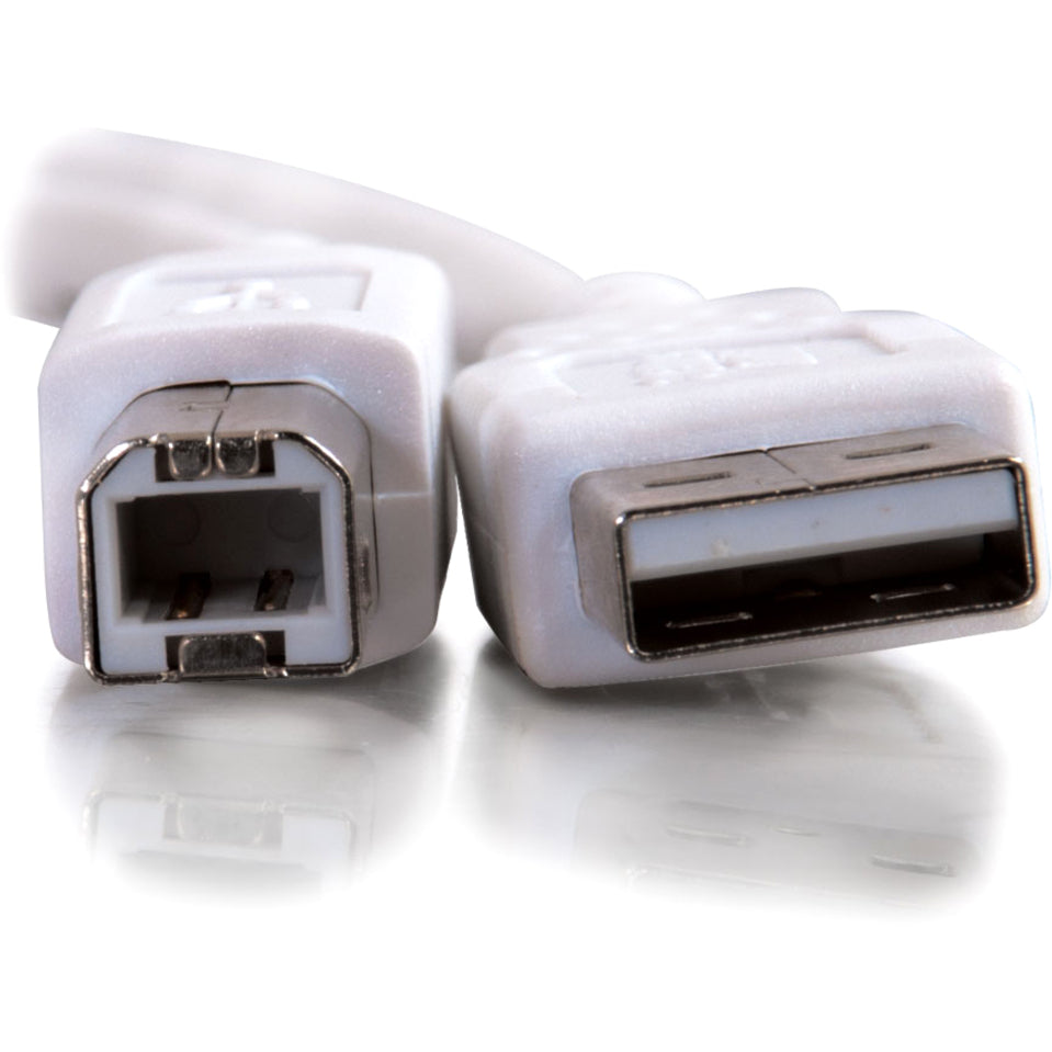 C2G 13171 3.3ft USB A to USB B Cable, Data Transfer Cable, White