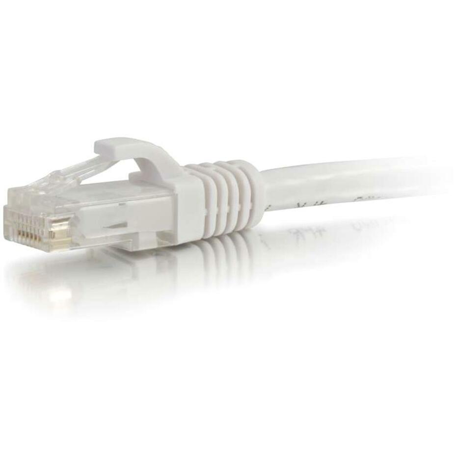 C2G 27163 10ft Cat6 Unshielded Ethernet Cable, White, Lifetime Warranty