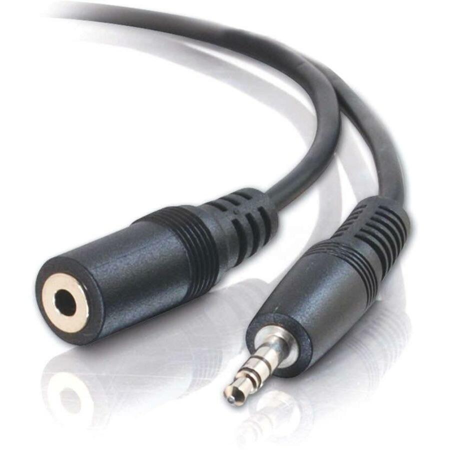 C2G 13787 Cable de extensión de audio 6 pies - Macho a Hembra Negro