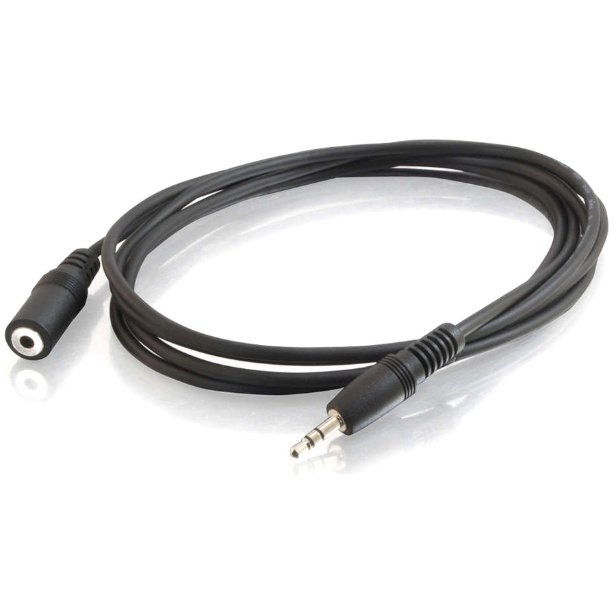 C2G 13787 Audio Extension Cable, 6ft - Male to Female, Black