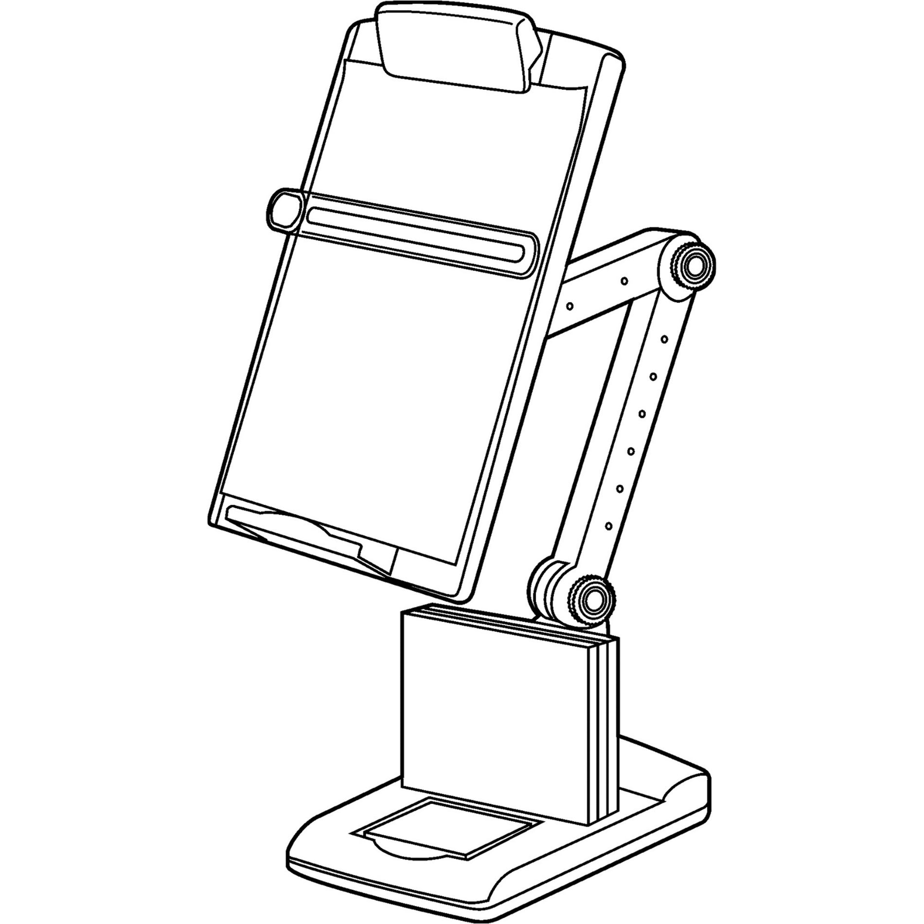 Fellowes 21128 Flex Arm Weighted Base Copyholder, Holds up to 150 sheets of paper at a time