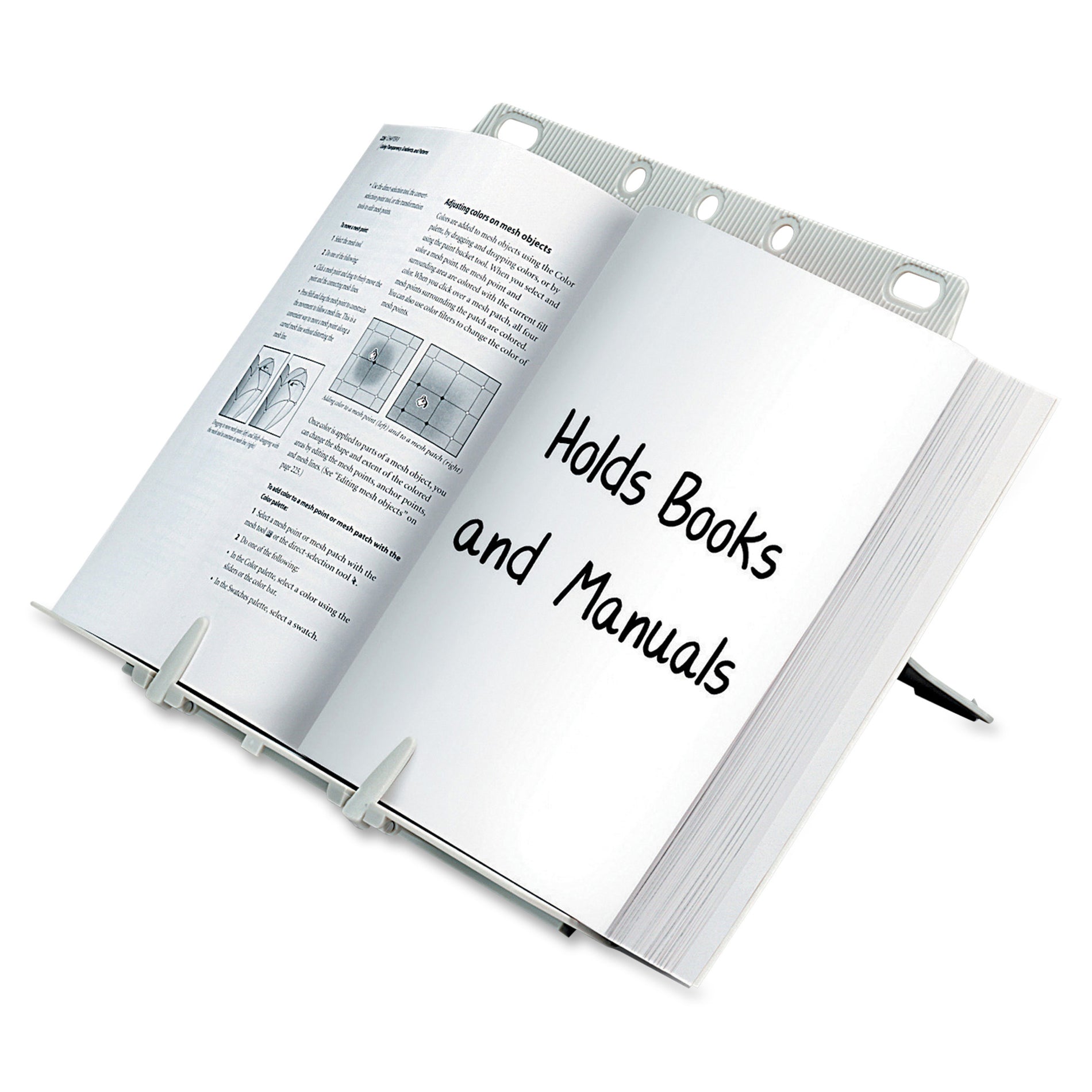Fellowes 21100 Booklift Copyholders, Platinum - Convenient Copy Holder for Books and Documents