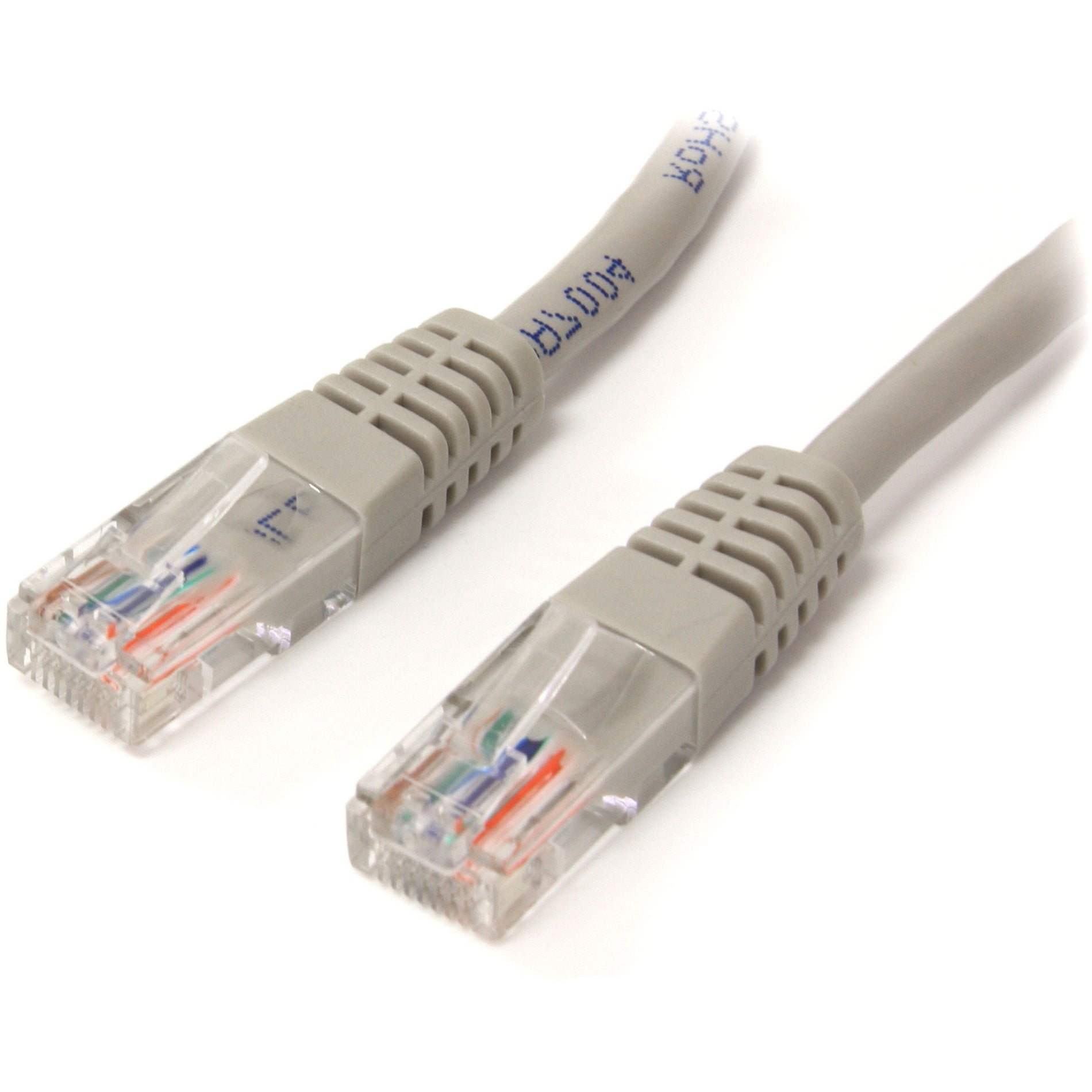 Marca: StarTech.com   Cable de conexión UTP Cat5e moldeado gris de 10 pies con garantía de por vida conectores de oro de 50 micrones