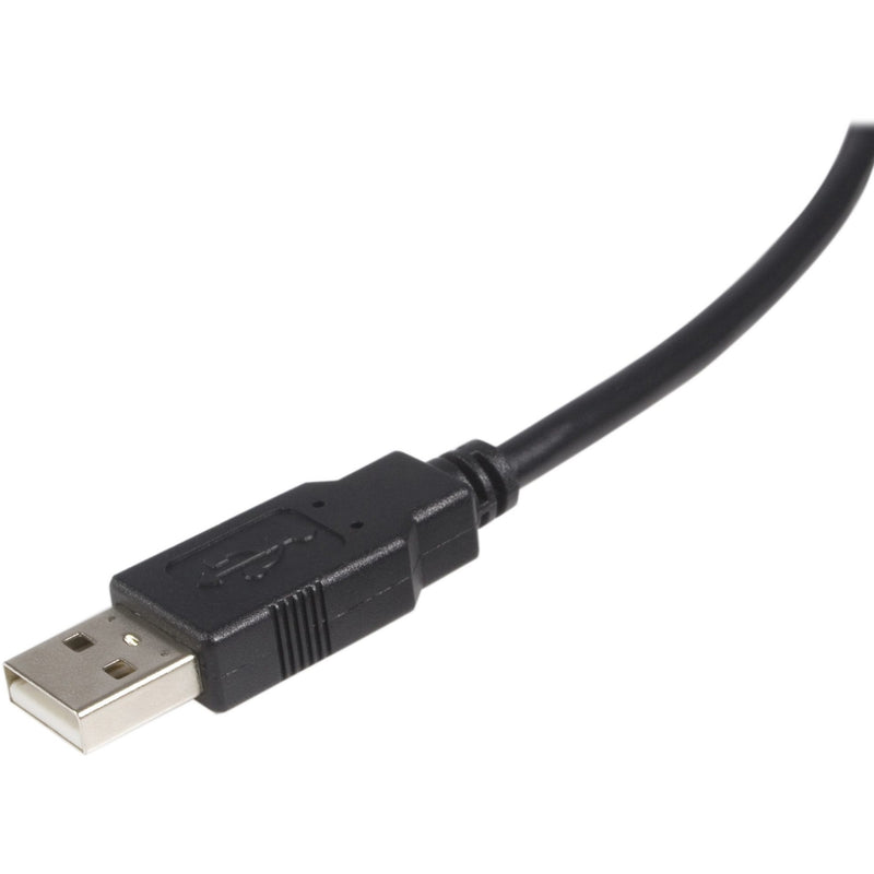 Detailed view of USB Type-A connector end on StarTech.com USB 2.0 cable