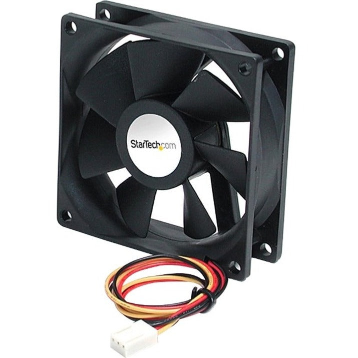 StarTech.com 92mm black computer case fan with dual ball bearing design and TX3 connector cable-alternate-image1