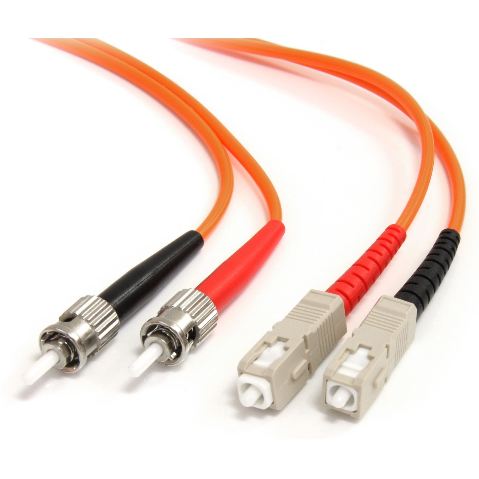 StarTech.com FIBSTSC1 Duplex Fiber Optic Multimode Patch Cable, 10 Gbit/s, 3.28 ft, Orange