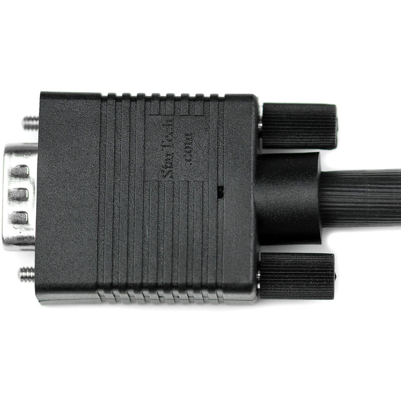 Detailed side view of VGA connector showing construction quality and branding