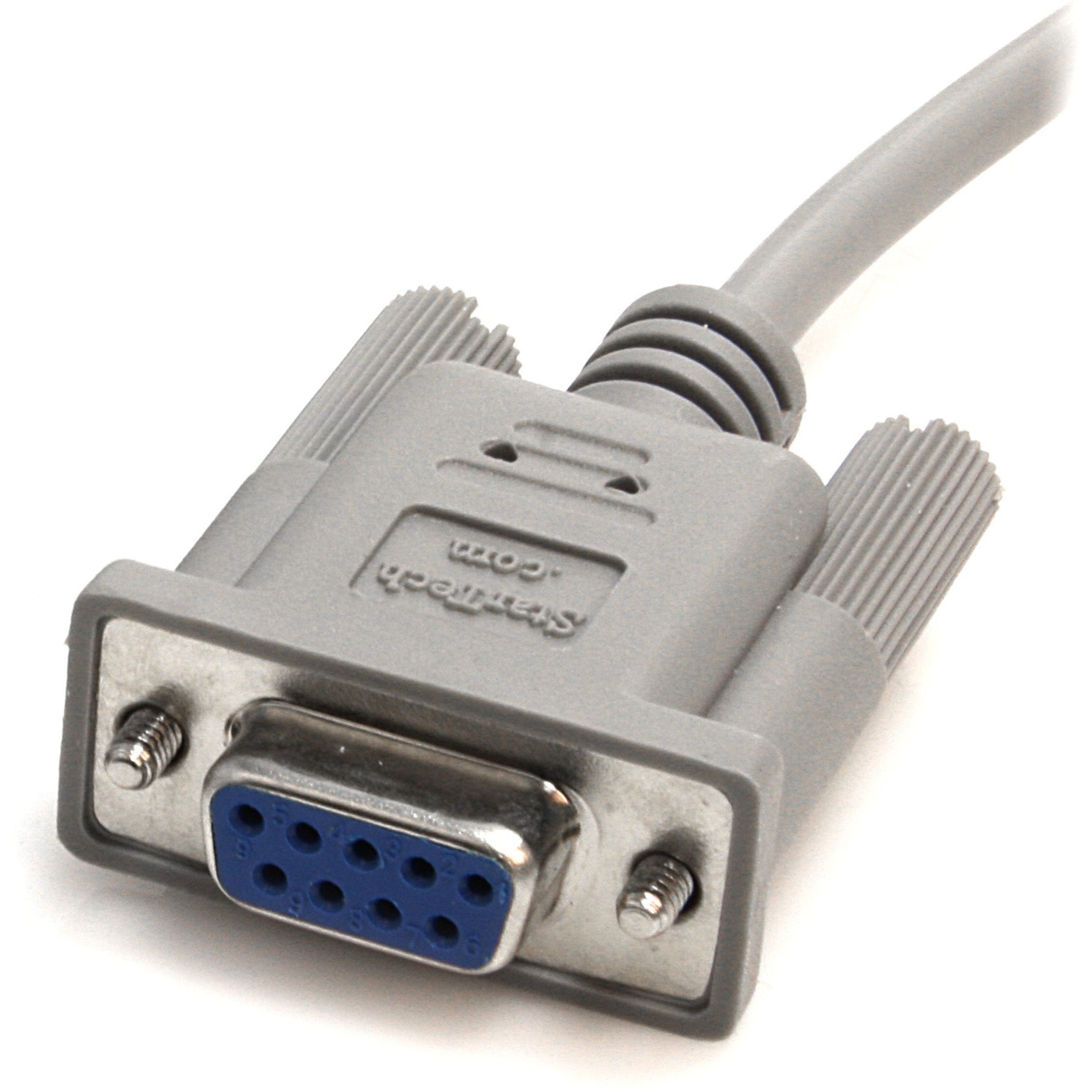StarTech.com  Cable de módem nulo serie SCNM9FF 10 pies Conductor de cobre Conectores niquelados Compatible con impresora PC módem