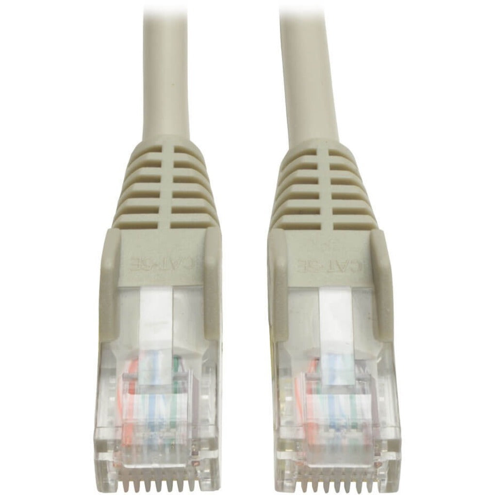 Tripp Lite N001-007-GY Cable de conexión Cat5e 7 pies. Gris Cable Ethernet sin enganches. Marca: Tripp Lite.