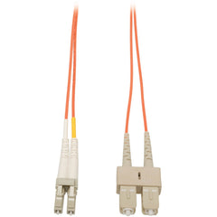 Tripp Lite Duplex Fiber Optic Network Patch Cable, LC to SC 62.5/125 Multimode, 10ft, Glass Fiber, PVC Jacket, FDDI Rated - N316-03M (Lifetime Warranty)