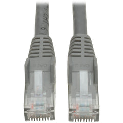 Tripp Lite N201-014-GY Cat6 Patch Cable 14ft Gray - Hoge-snelheid Ethernet Kabel voor Betrouwbare Netwerkverbindingen