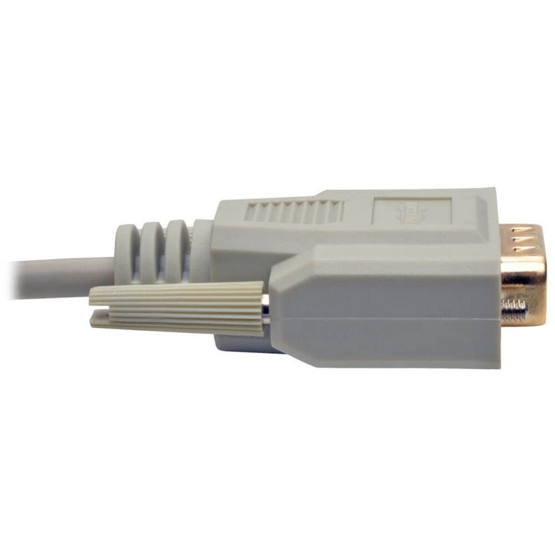 Profile view of DB9 connector showing ergonomic design