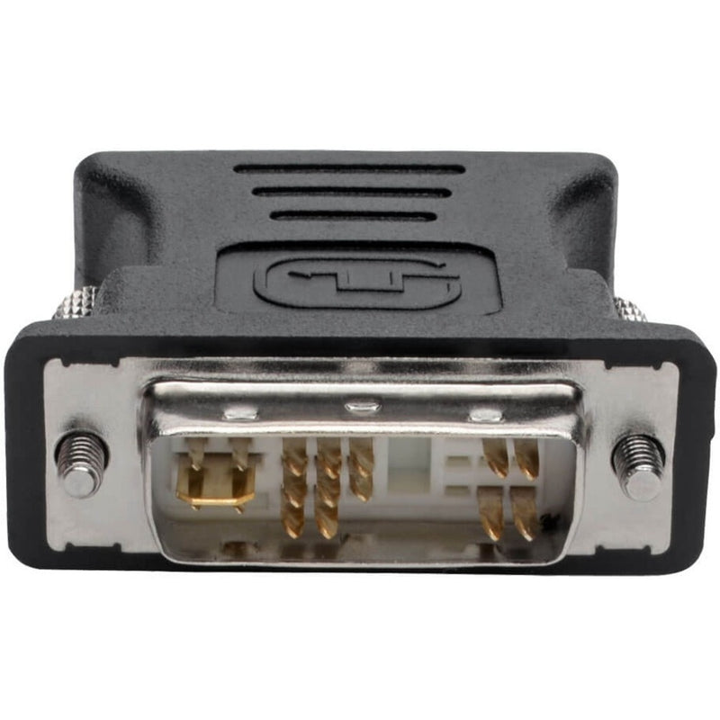 Detailed view of DVI connector pins and contact layout of the adapter