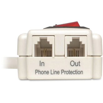 Phone line protection ports on Tripp Lite TLP604TEL with In/Out labels-alternate-image3