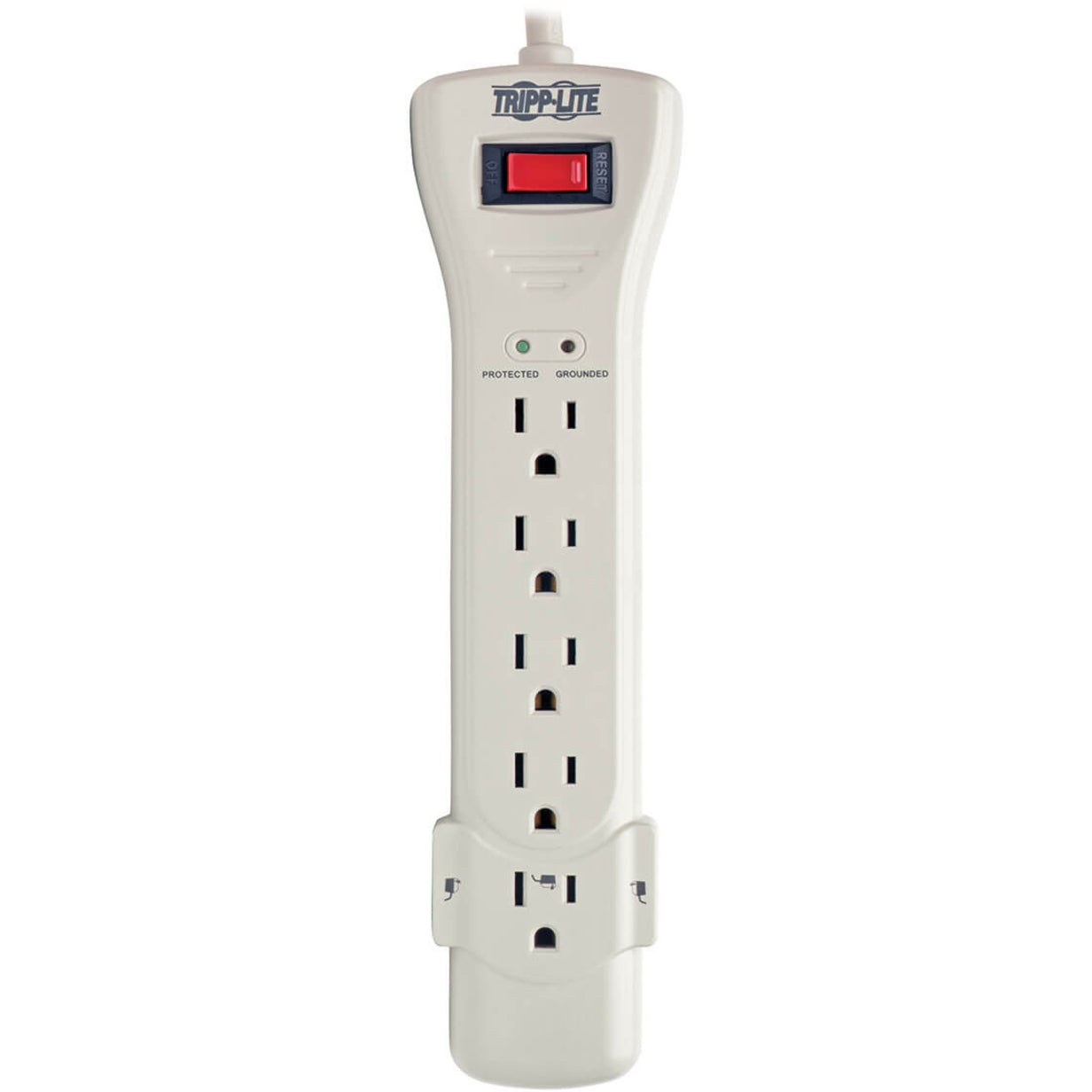 Tripp Lite SUPER7 Protect It! 7-Outlet Super Surge Protector, 2160 Joules, 7' Cord, White