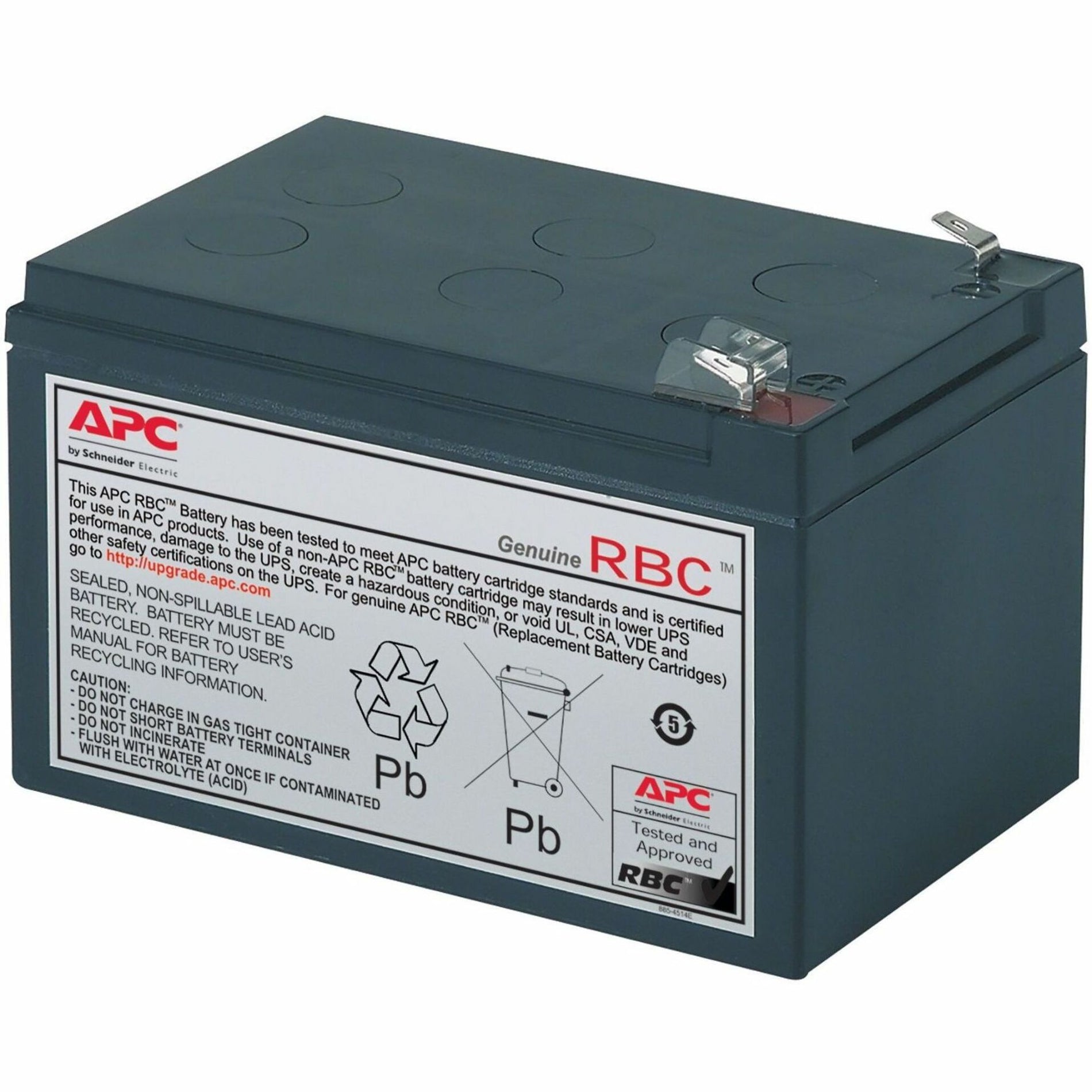 APC RBC4 Replacement Battery Cartridge #4, 2 Year Warranty, 11 amp-hour Capacity