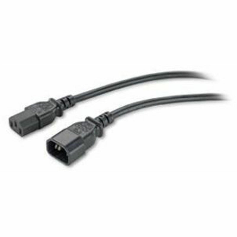 APC AP9870 power extension cable showing 3-pin male and female connectors with black cable