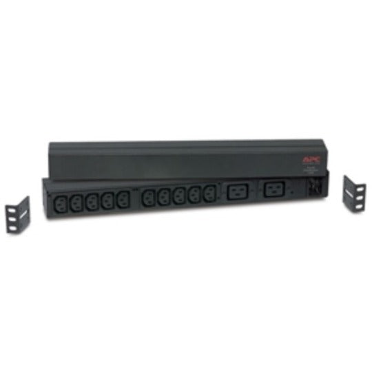 Angled view of APC AP9559 PDU displaying outlet arrangement and form factor