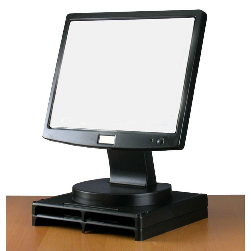 Vu Ryte 2455 VuryserPlus Monitor Riser, 30% Recycled Content, Black Graphite