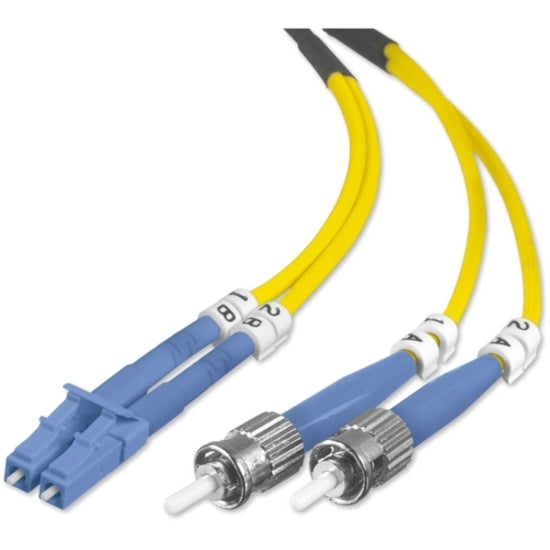 Belkin F2F802L0-02M Fibre Optic Duplex Patch Cable Single Mode LC/ST 2m  ベルキン F2F802L0-02M ファイバーオプティックデュプレックスパッチケーブル、シングルモード LC/ST、2m