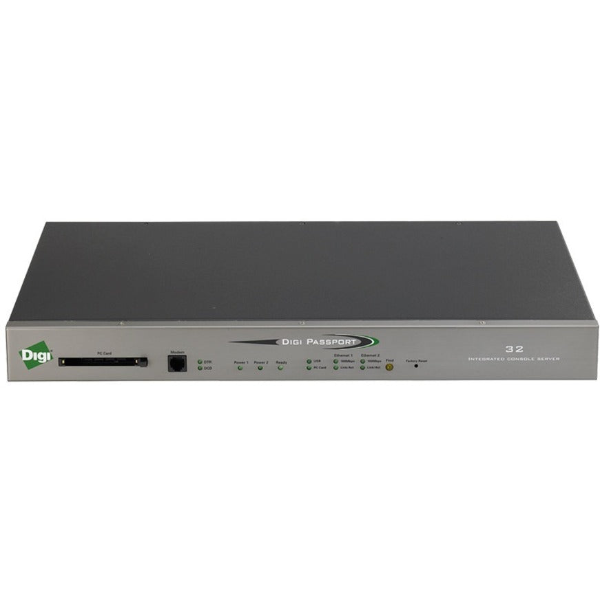 Digi 70002262 Passport 32 Port Integrated Console Server, 5 Year Warranty, IPv4/IPv6 Dual Stack, Fast Ethernet