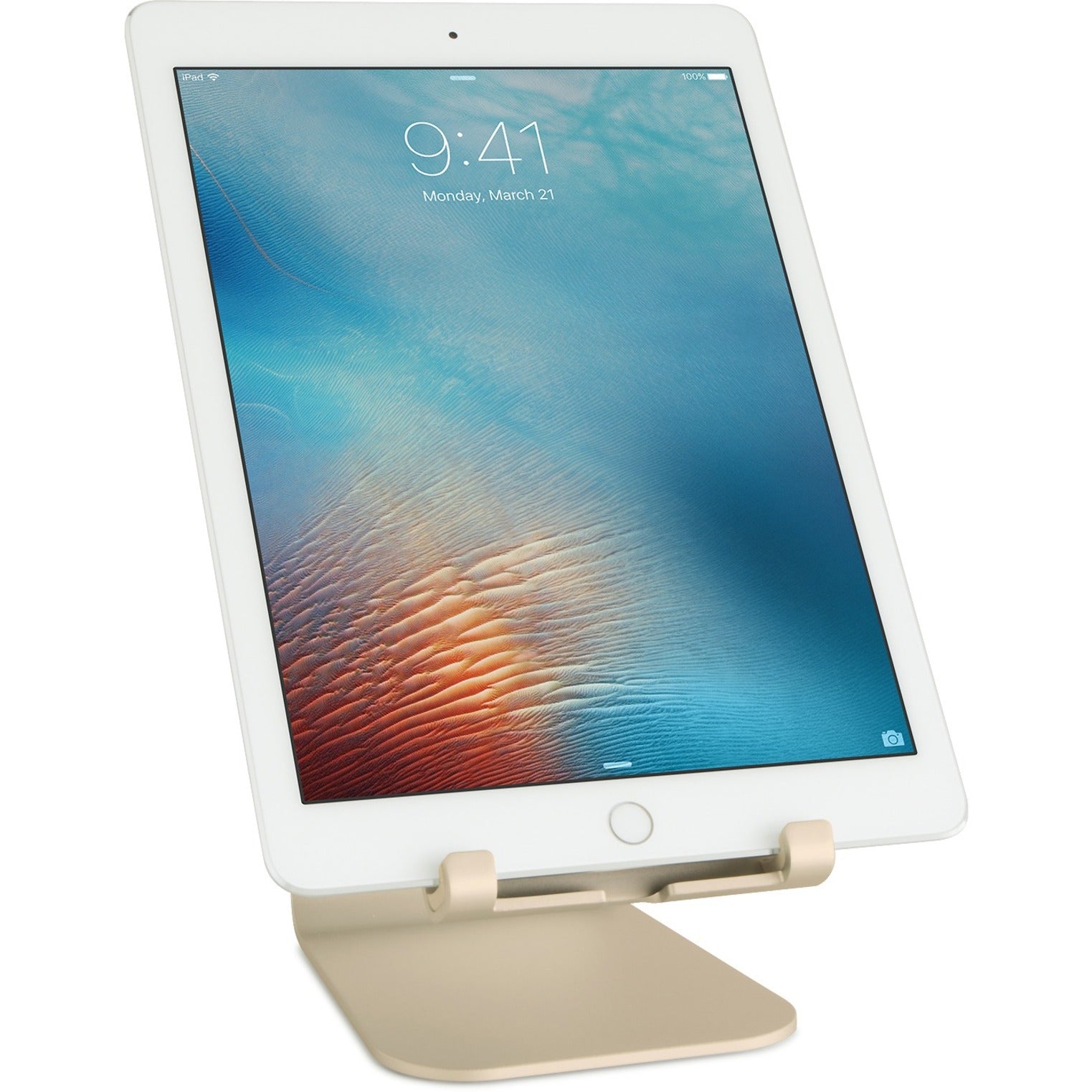 Rain Design 10051 mStand tablet stand- Gold, Ergonomic Cable Management