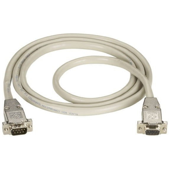 Cable apantallado RS232 de 10 pies Black Box EDN12H-0010-MF con capucha metálica DB9 macho/hembra resistente protección EMI/RF.