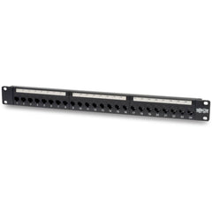 Tripp Lite N254-024 Cat6 Network Patch Panel, 24-Port Feed-Through, RJ-45/RJ-11 Compatible, 19" 1U Rack Mount, Cable Management, TAA Compliant Black - N254-024 (Lifetime Warranty)