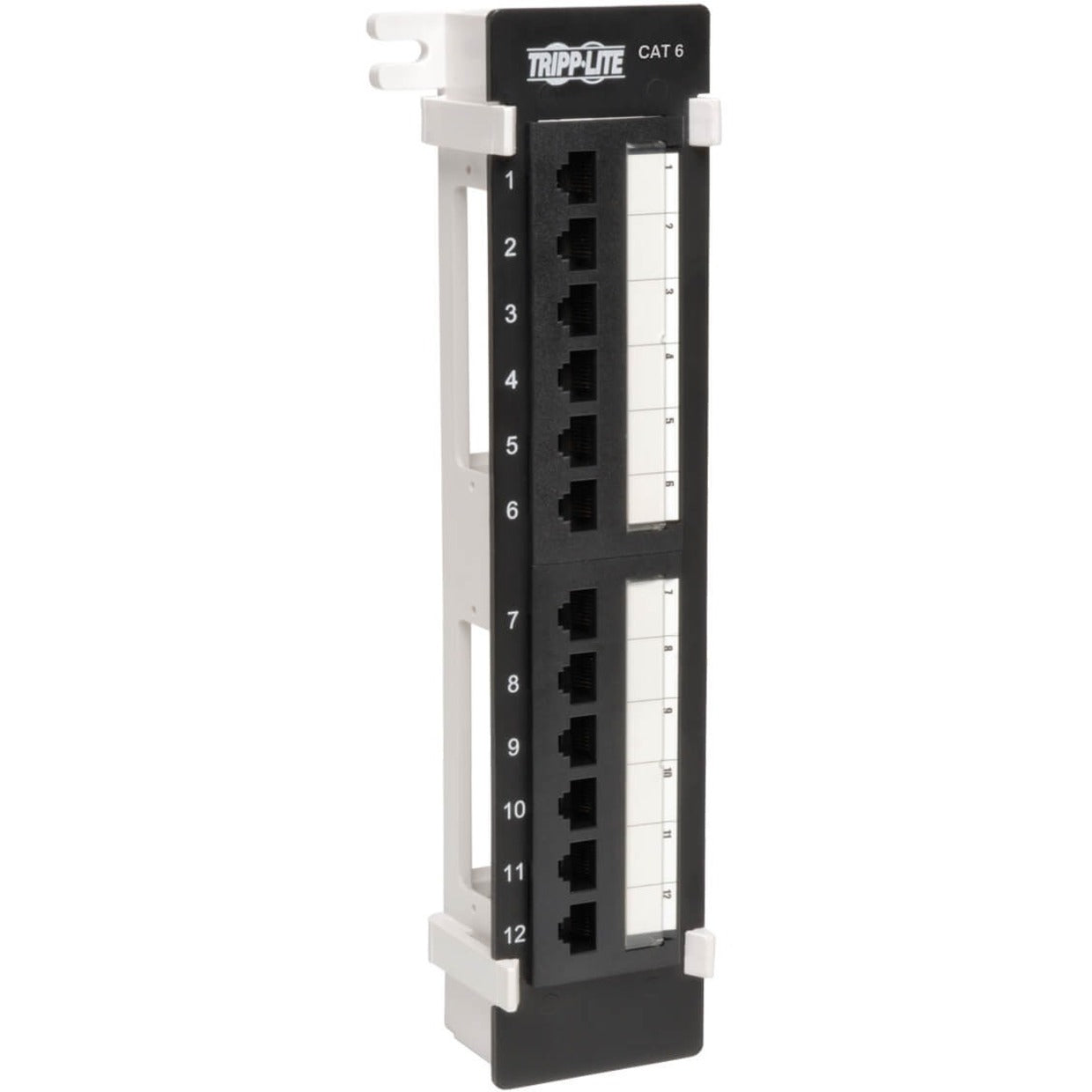 Tripp Lite N250-012 12 Port Cat6 Patch Panel, Wall-Mount Network Patch Panel