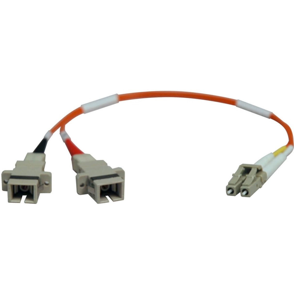 Tripp Lite N458-001-62 Fiber Optic Cable Adapter, 1 ft, Multi-mode, LC/SC Male to Female