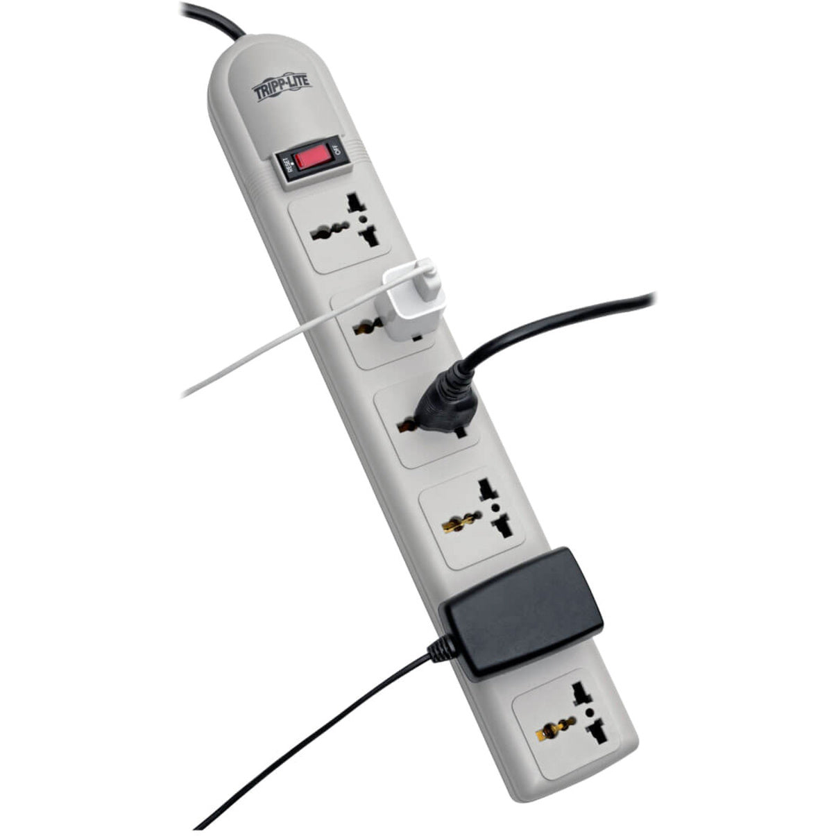 Tripp Lite SUPER6OMNIB Protect It! 6-Outlets Surge Suppressor Lifetime Warranty 750 J Surge Energy Rating   Tripp Lite SUPER6OMNIB Bescherm het! 6-stopcontacten Overspanningsbeschermer Levenslange garantie 750 J Overspanningsenergierating