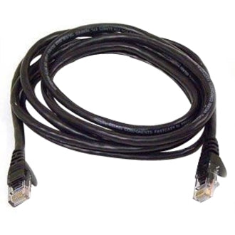 14-foot black Belkin Cat 5e network cable with snagless RJ45 connectors