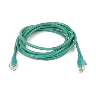 25-foot green Cat5e ethernet patch cable with snagless boots and RJ-45 connectors