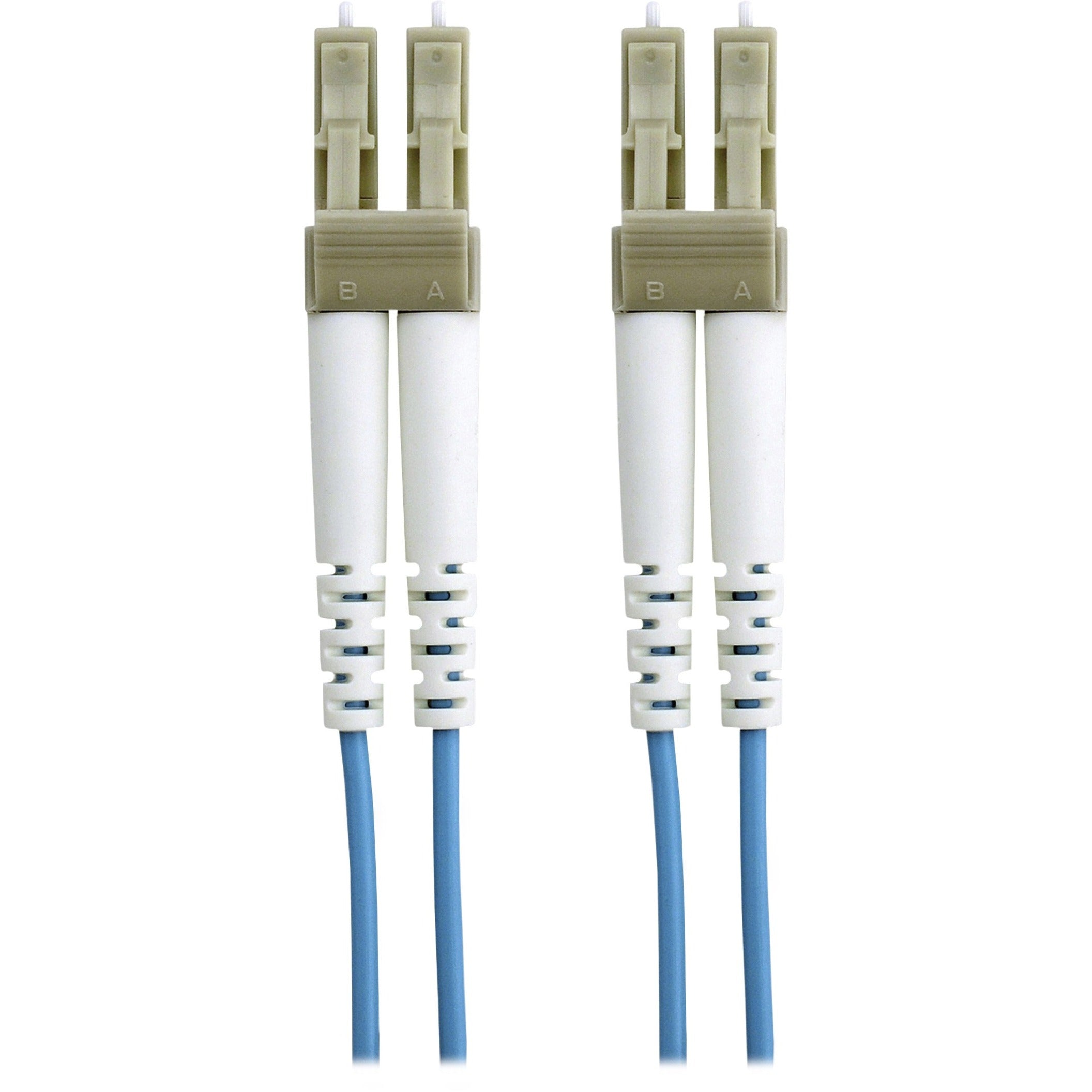 产品名称：百林 F2F402LL-01M-G 10GB 蓝色光纤电缆，3.28英尺，多模式，跳线电缆 品牌：百林