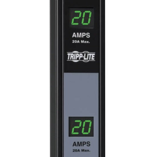 Digital amp meter display showing dual circuit power monitoring