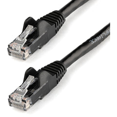 StarTech.com Cat6 UTP Network Patch Cable, Snagless RJ45 M/M, 10Gbps, PoE Ready, Gold Plated, 24AWG Copper, Black, 10FT - N6PATCH10BK (Lifetime Warranty)