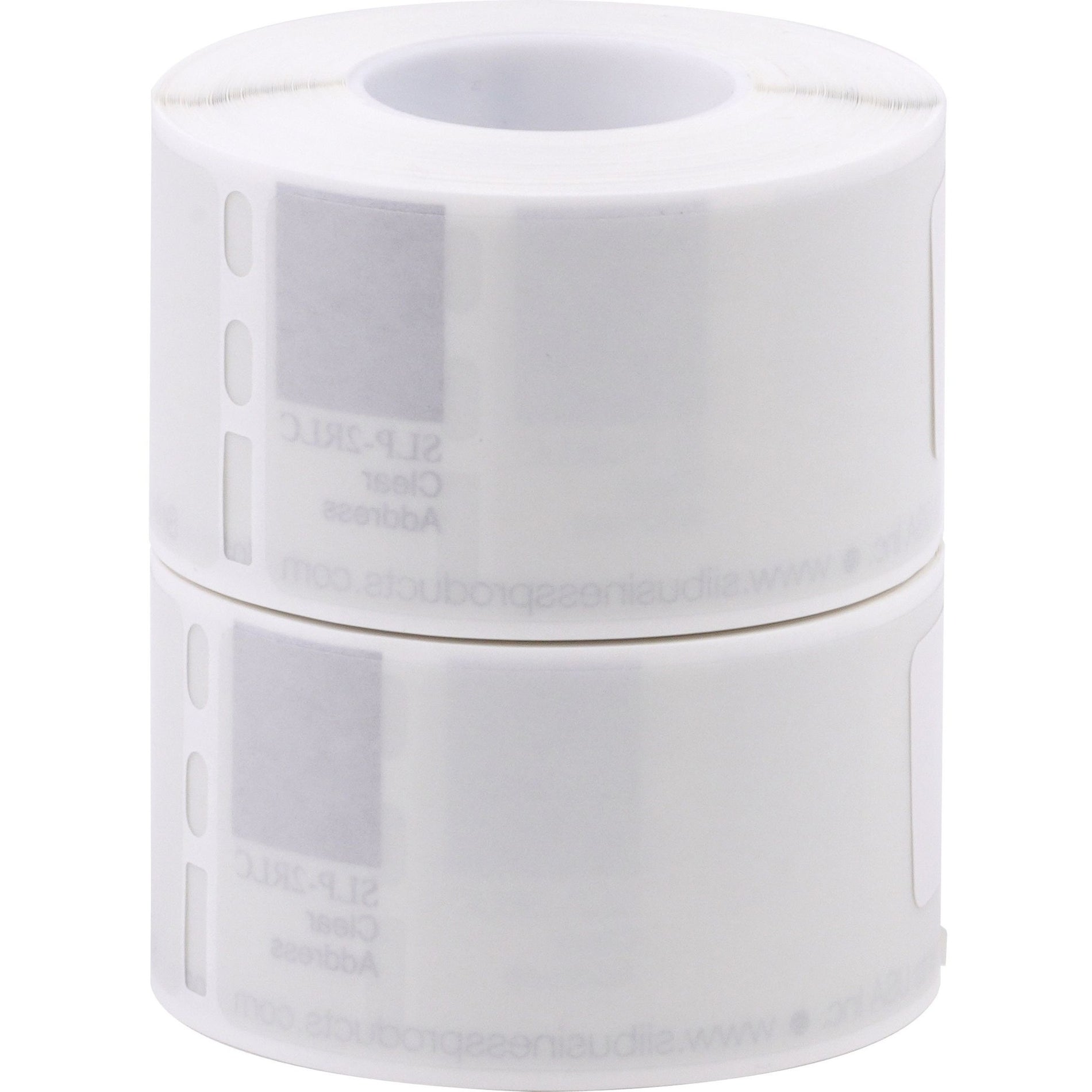 Seiko SLP-2RLC Self-adhesive Address Labels, Clear, 3 1/2" x 1 1/10", 130 Labels per Roll