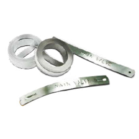 Dymo 325-00 Icke Adhesive Metall Etikettband 1/2" x 21 fot Rostfritt stål