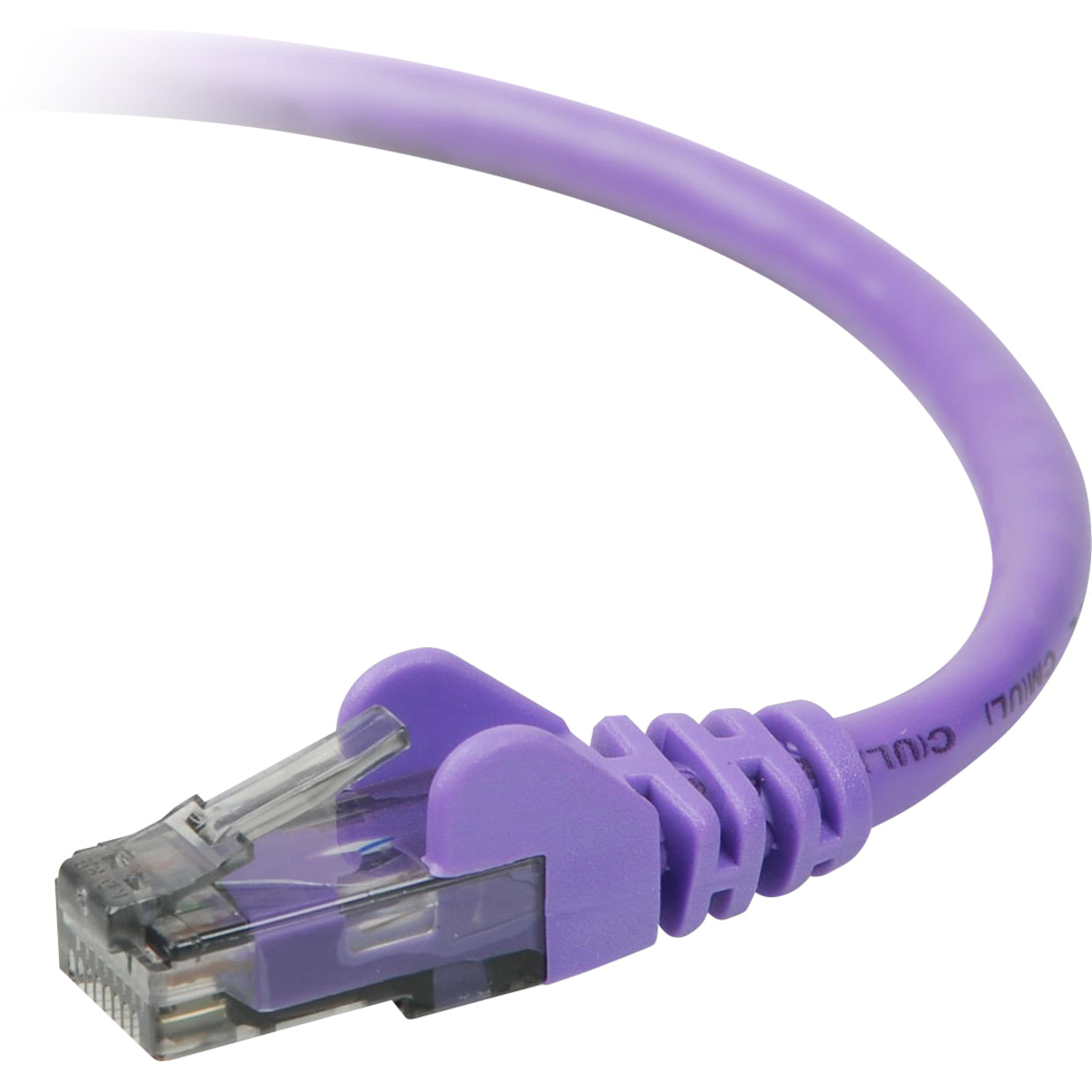 Belkin A3L980-07-PUR-S Cat. 6 UTP Patch Cable, 7 ft, Molded, Snagless, Purple