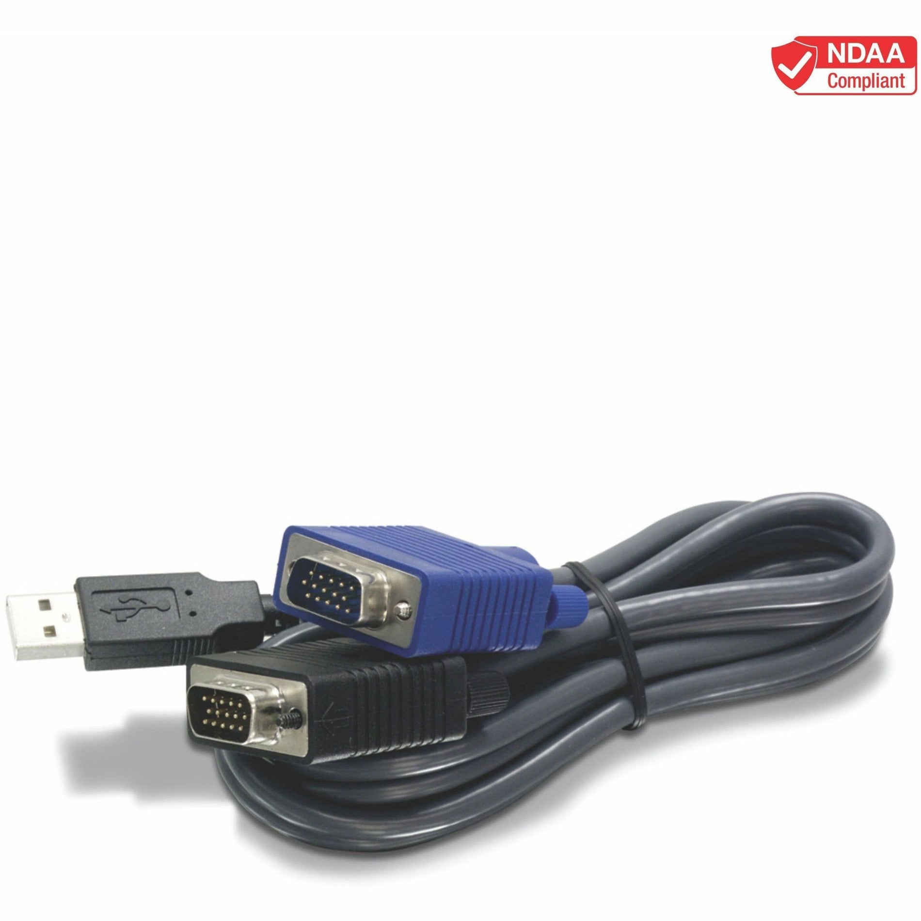 TRENDnet TK-CU10 10-feet USB KVM Cable, Connect Computers with VGA and USB Ports