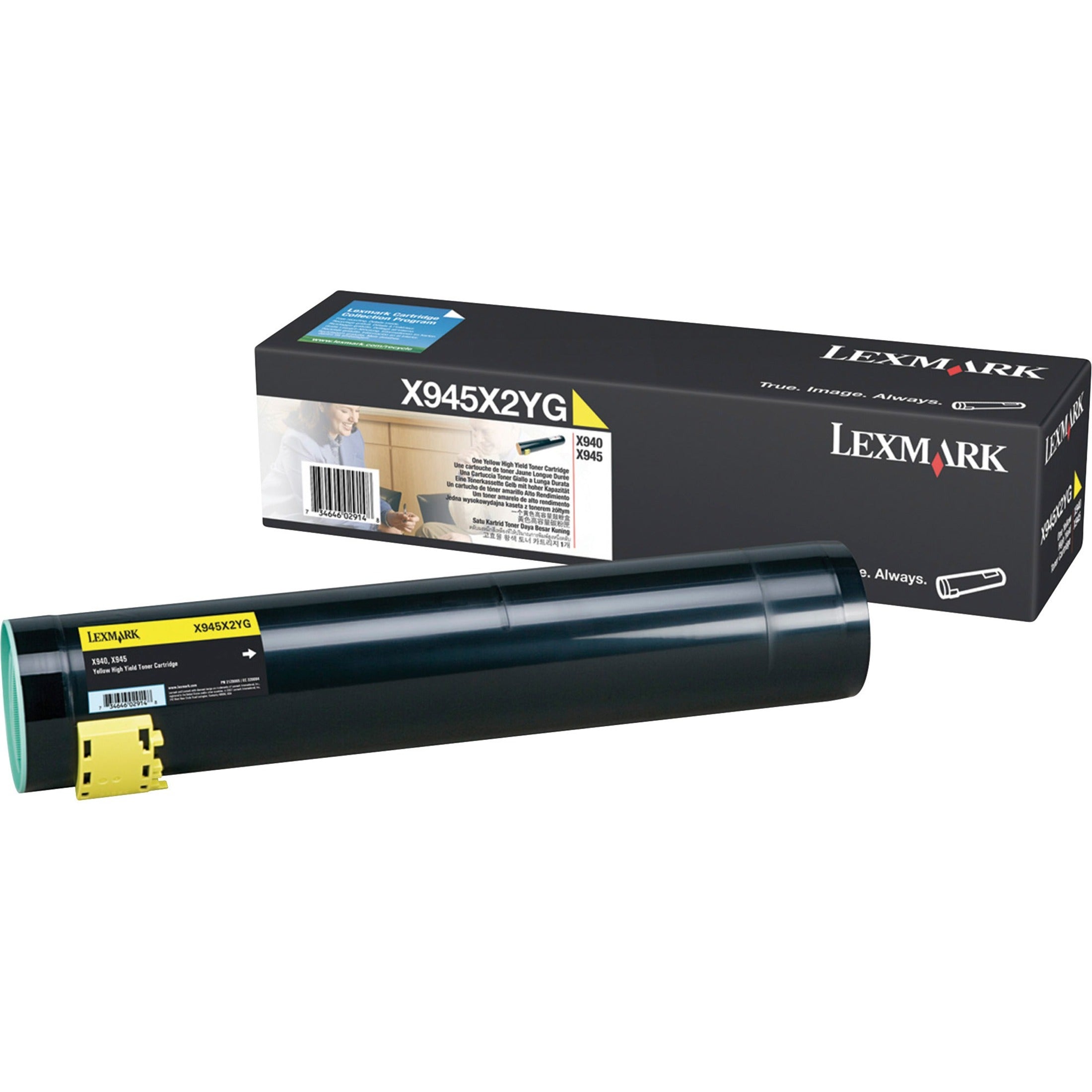 Lexmark X945X2YG Original Toner Cartridge, Yellow, 22000 Pages