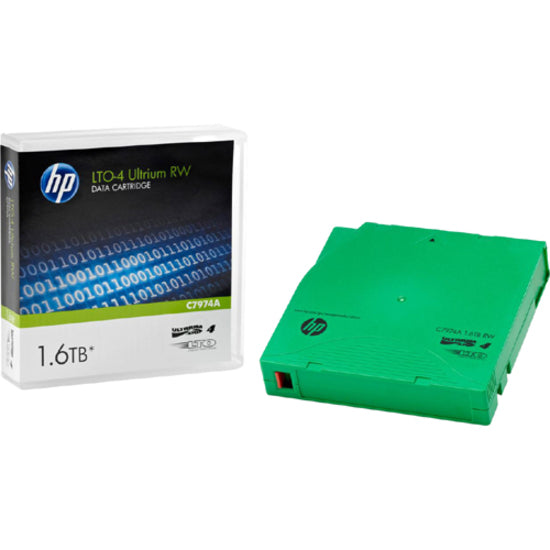 HPE C7974A LTO4 Ultrium 1.6TB Data Cartridge, Rewritable