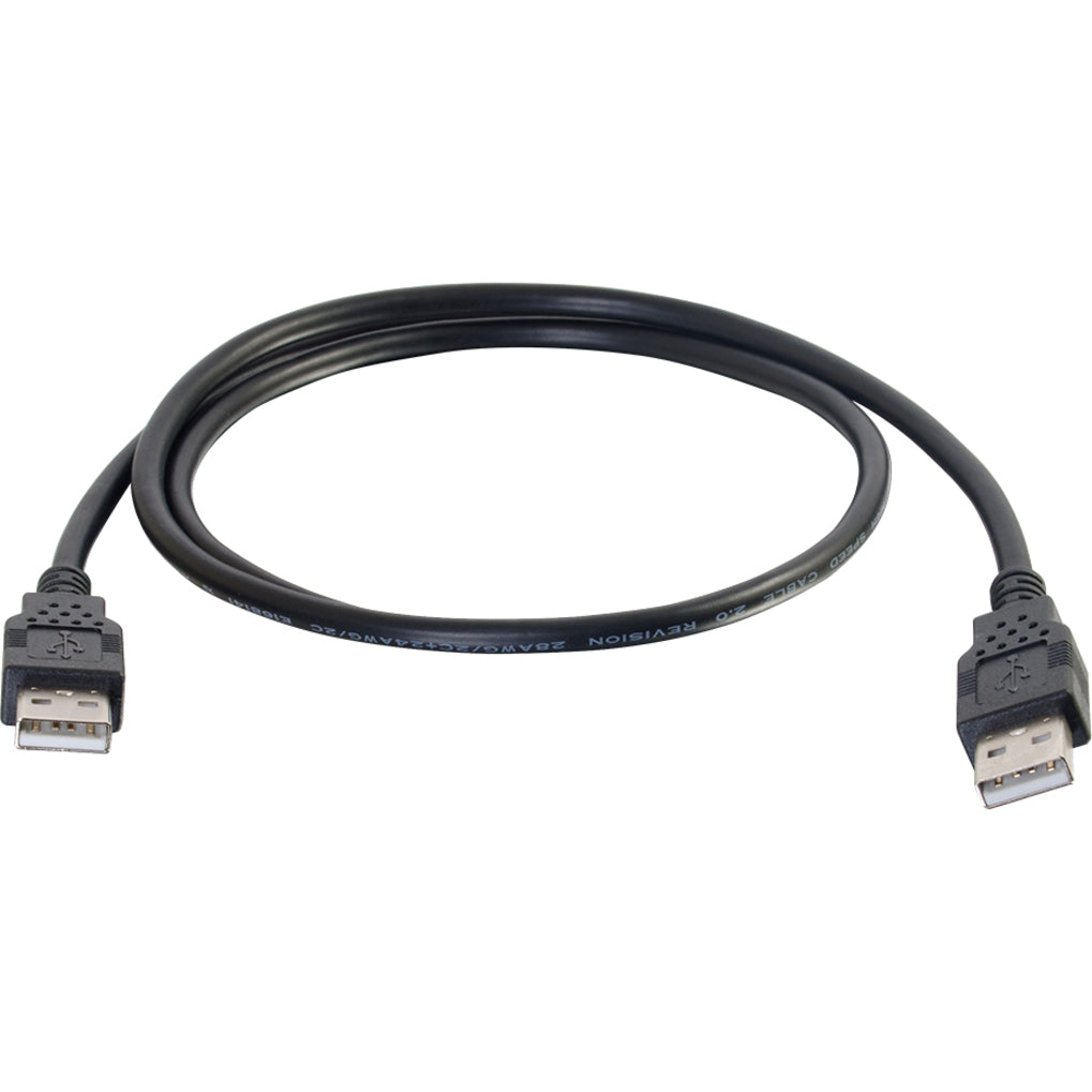 C2G كابل USB A - USB A أسود كابل نقل البيانات